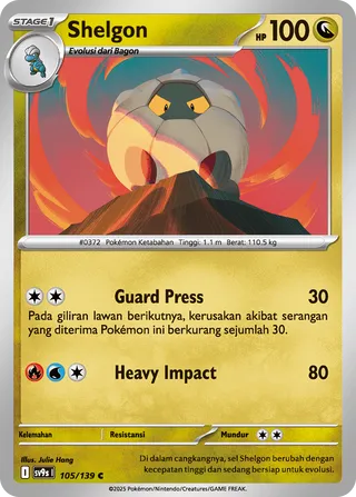Shelgon (Bonds of Destiny 105/139)