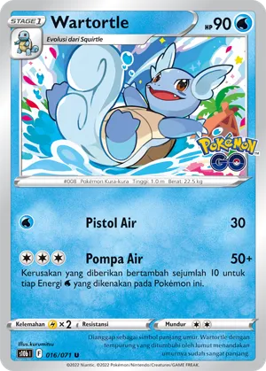 Wartortle (Pokémon GO 016/071)