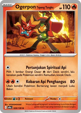 Hearthflame Mask Ogerpon (Bonds of Destiny 029/139)