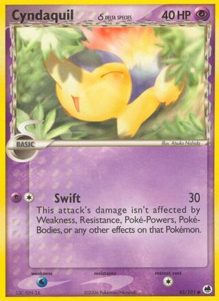 Cyndaquil (EX Dragon Frontiers 45/101)