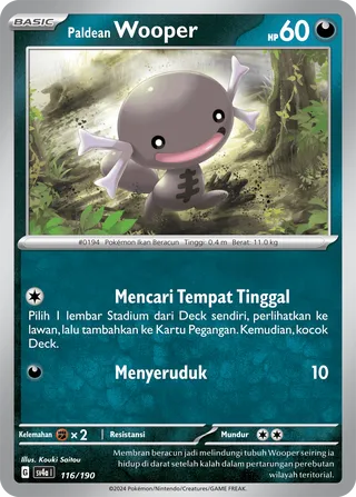 Paldean Wooper (Shiny Treasure ex 116/190)