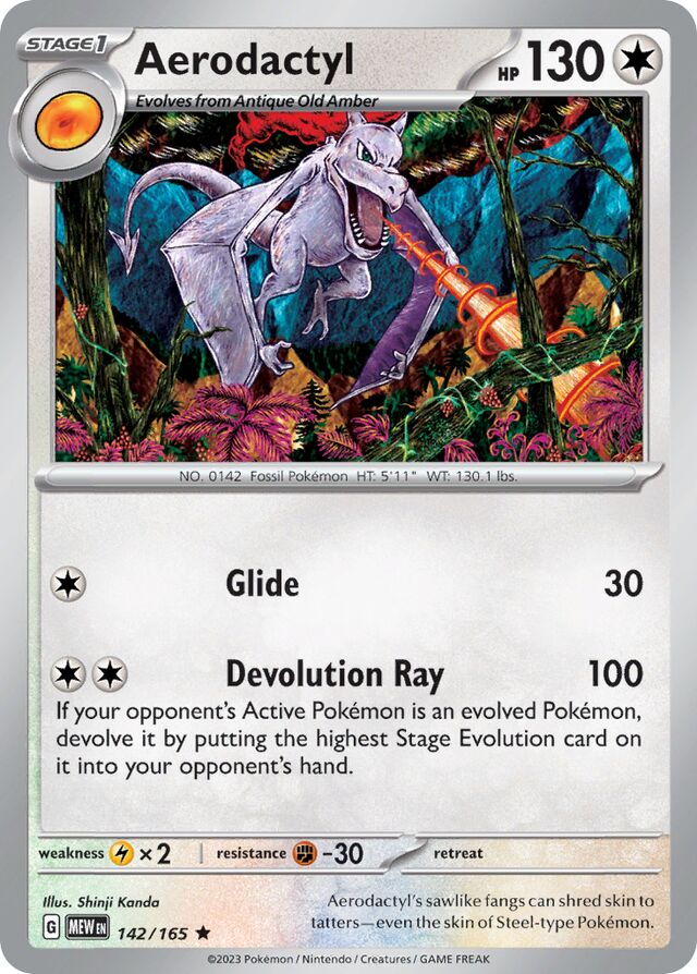 Aerodactyl (Scarlet & Violet 151 142/165) – TCG Collector