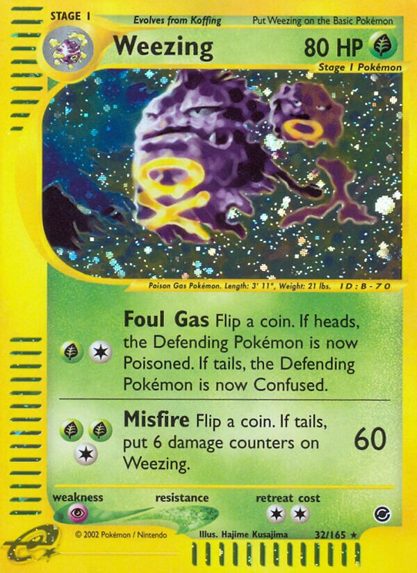32/165 Weezing EX Rare Holo