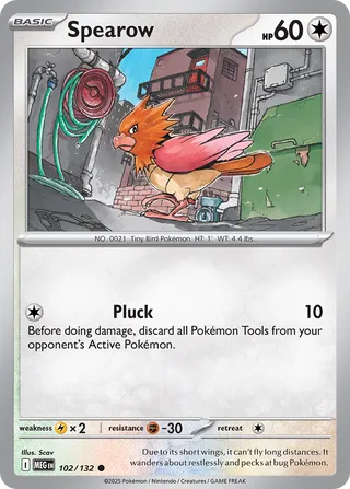 102/132 Spearow MEG Common