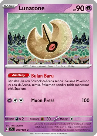 Lunatone (Black Shine 066/170)
