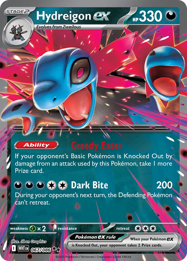 Hydreigonex White Flare 067/086 Double Rare