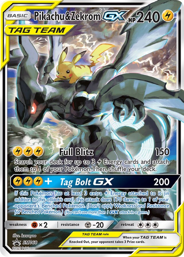 SM168 Pikachu & ZekromTag Team GX SMP PROMO