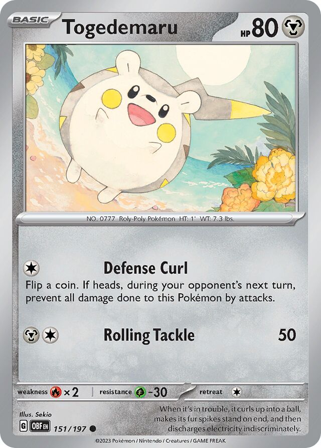 Togedemaru Obsidian Flames 151/197 Common