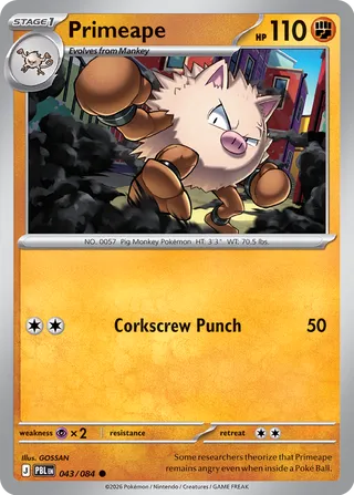 Primeape (Pitch Black 043/084)