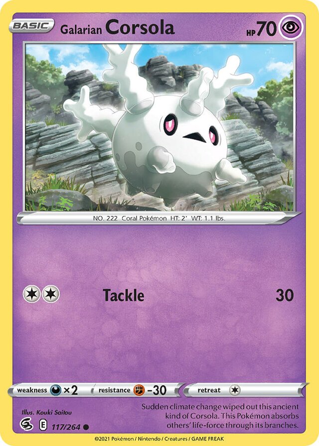 117/264 Galarian Corsola FST Common