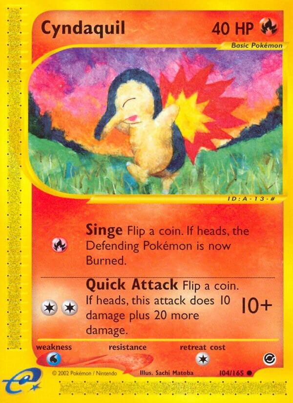 104/165 Cyndaquil EX Common
