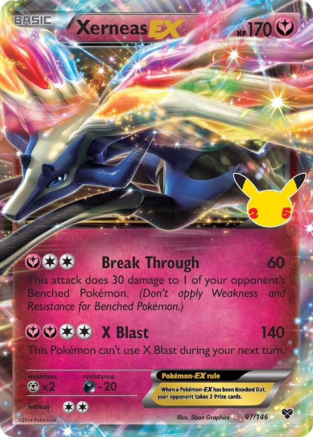 XerneasEX [XY] Celebrations Classic Collection 97/146 Rare Classic