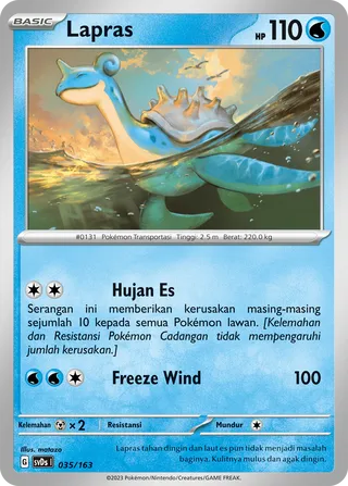 Lapras (ex Compact Deck 035/163)