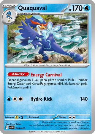 Quaquaval (Quaxly & Mimikyu ex Starter Deck ex 004/023)