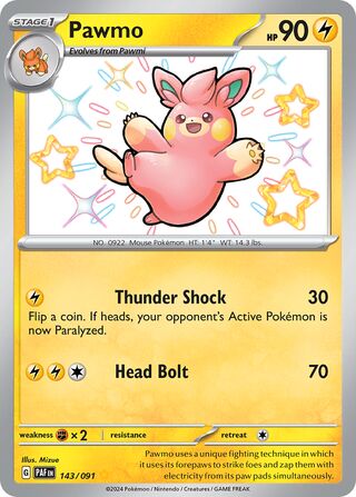 Pawmo (Paldean Fates 143/091)