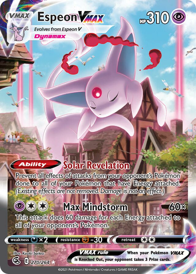 Espeon VMAX (Fusion Strike 270/264) – TCG Collector