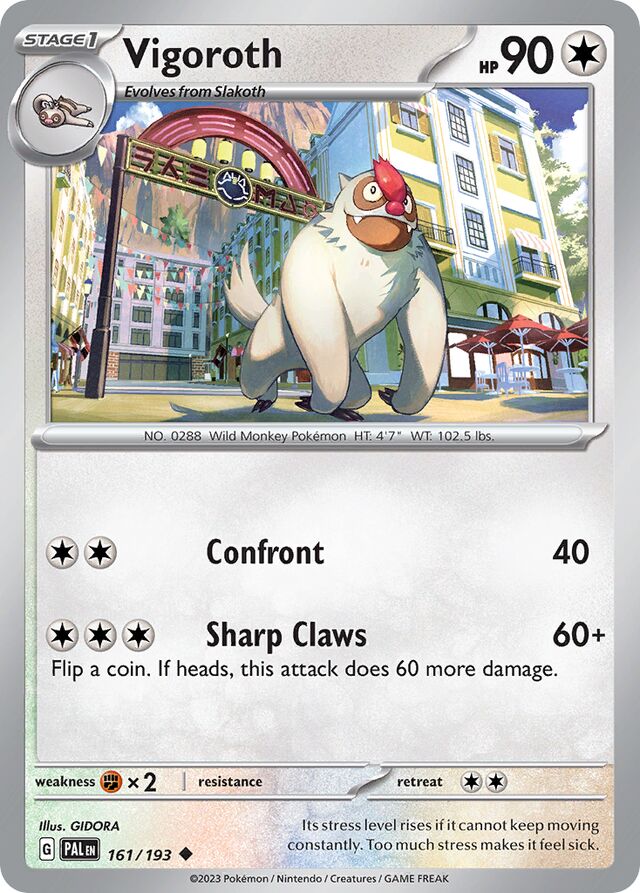 Vigoroth Paldea Evolved 161/193 Uncommon