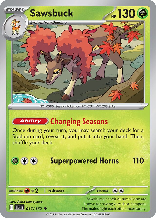 017/162 Sawsbuck TEF Uncommon