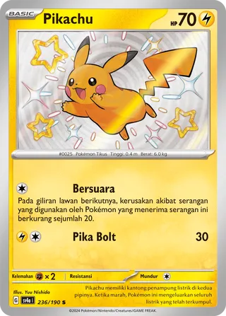 Pikachu (Shiny Treasure ex 236/190)