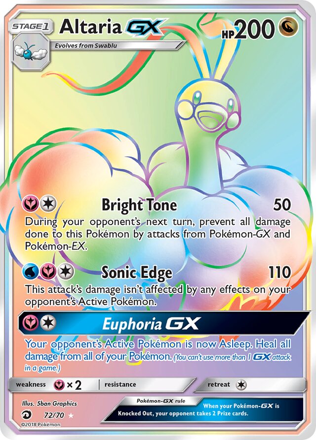 AltariaGX Dragon Majesty 72/70 Rare Rainbow