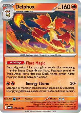 Delphox (Shadowy Threats 020/164)
