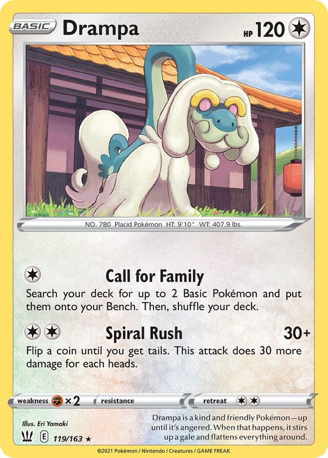 119/163 Drampa BST Rare