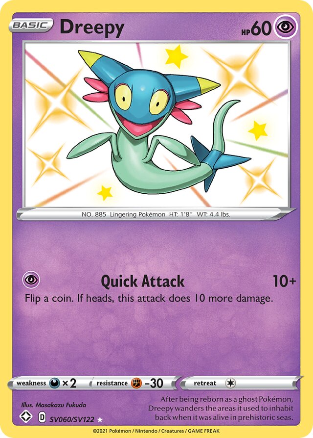 Dreepy Shining Fates SV060/SV122 Rare Shiny