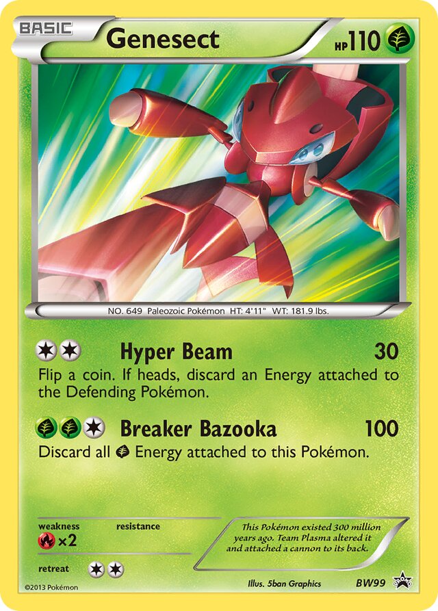 Genesect BW Black Star Promos BW99 PROMO