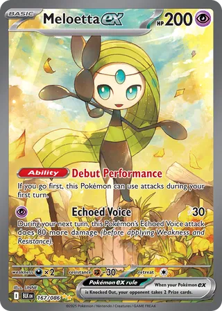 Meloetta ex (Black Bolt 167/086) (International TCG) – TCG Collector