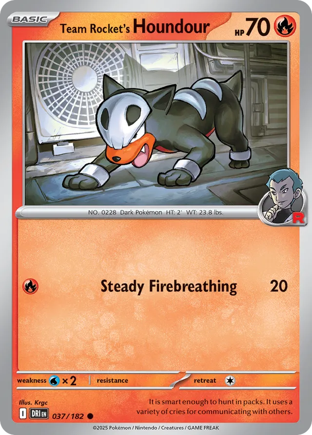 Team Rocket's Houndour Destined Rivals 037/182 Common