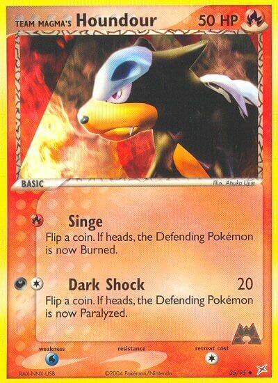 35/95 Team Magma's Houndour MA Uncommon