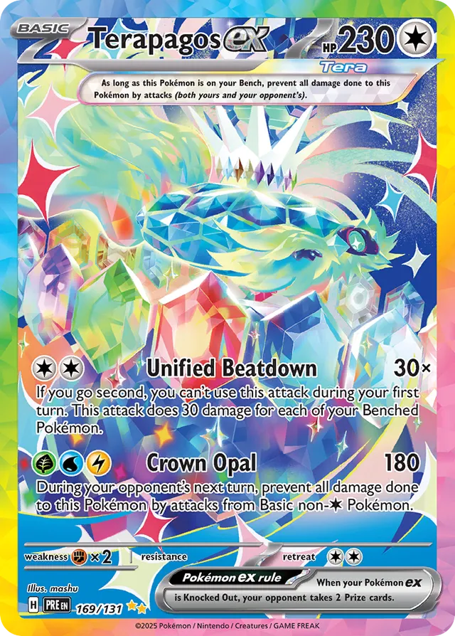 Terapagosex Prismatic Evolutions 169/131 Special Illustration Rare
