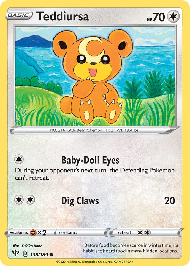 138/189 Teddiursa DAA Common
