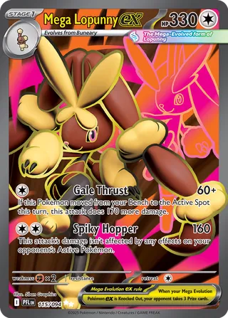 Mega Lopunny ex (Phantasmal Flames 115/094)