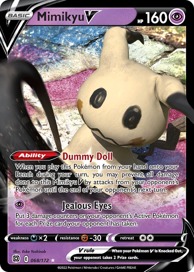 068/172 MimikyuV BRS Ultra-Rare Rare