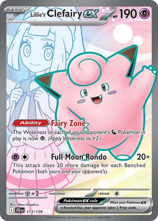 Lillie's Clefairyex Journey Together 173/159 Ultra Rare