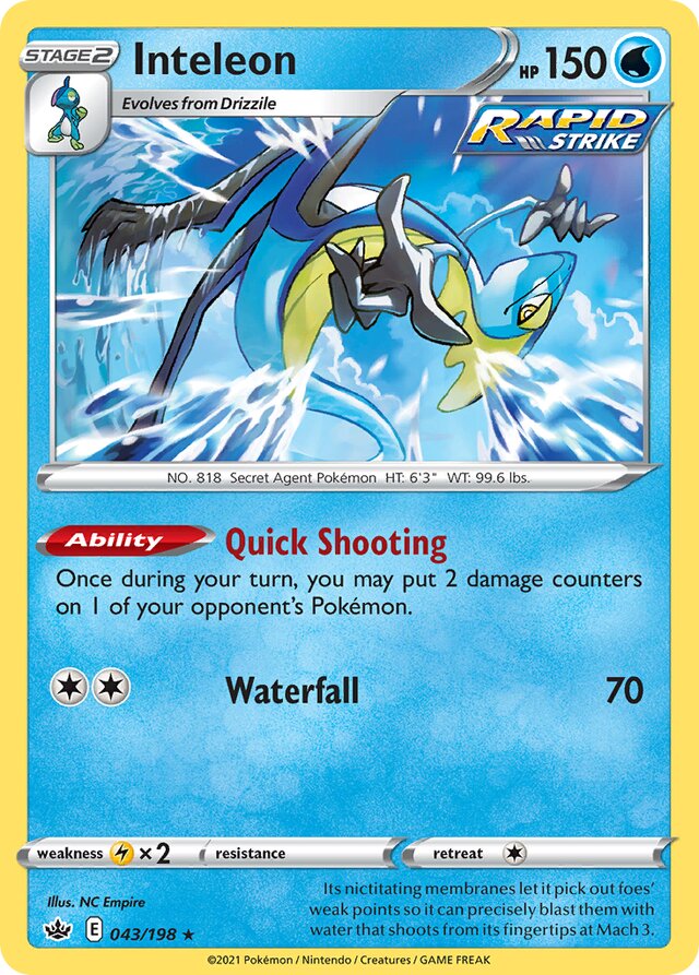 043/198 Inteleon CRE Rare Holo