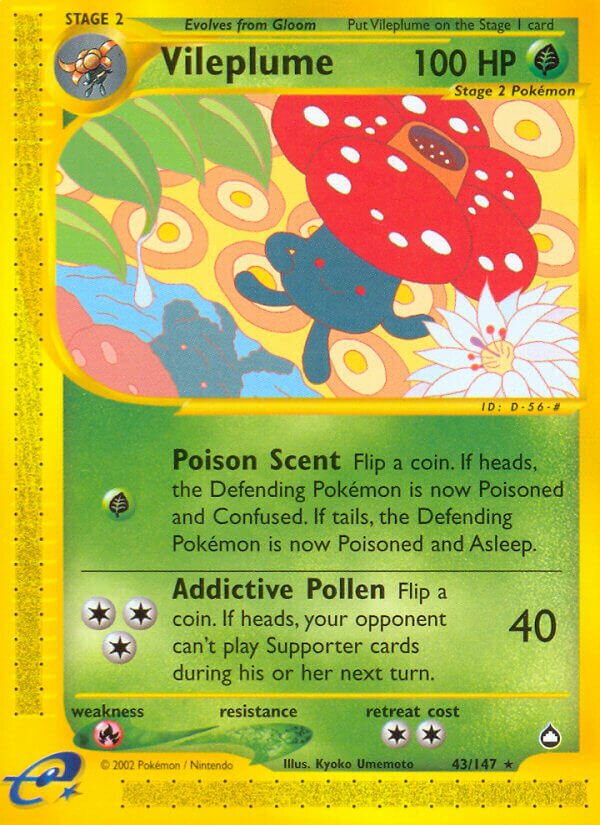 43/147 Vileplume AQ Rare