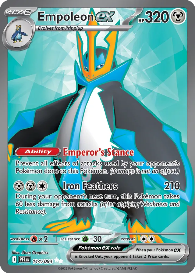 114/094 Empoleon ex PFL Ultra Rare