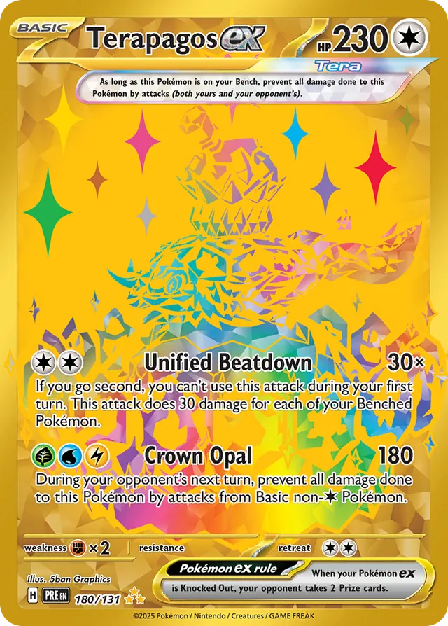 Terapagosex Prismatic Evolutions 180/131 Hyper Rare