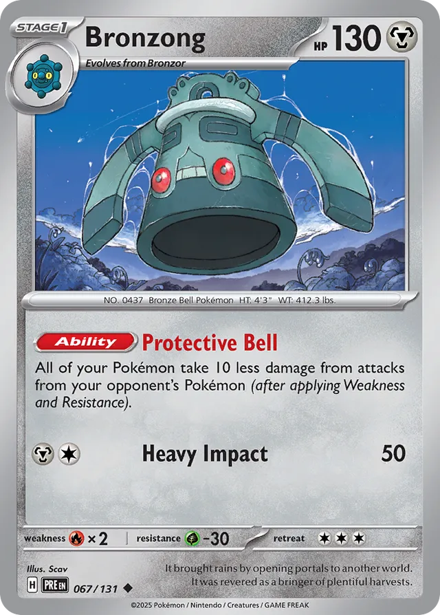 Bronzong Prismatic Evolutions 067/131 Uncommon