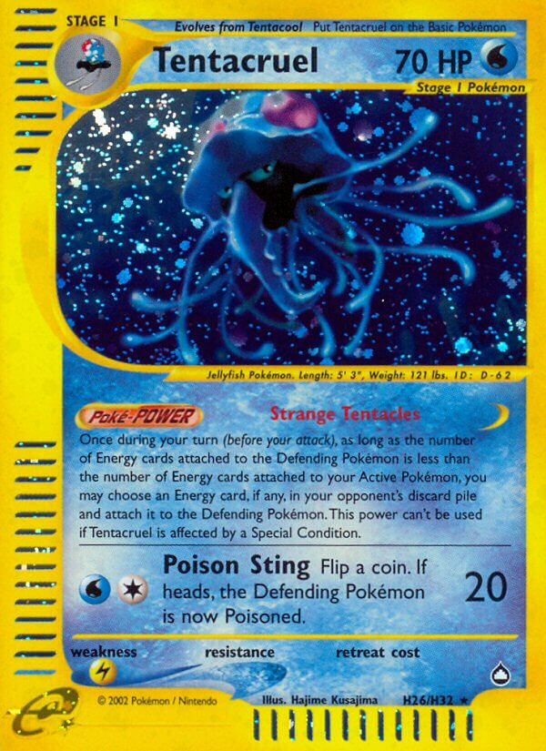 H26/H32 Tentacruel AQ Rare Holo