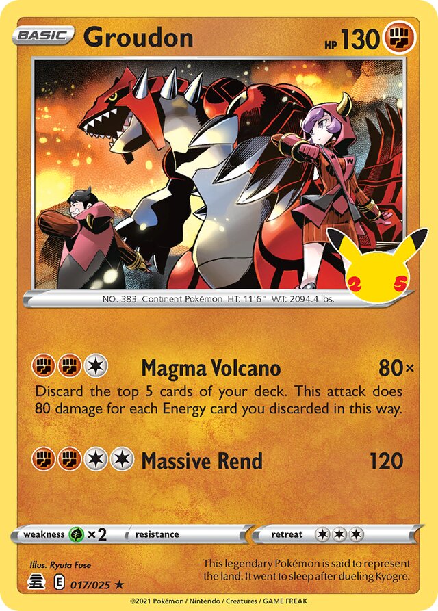 Groudon Celebrations 017/025 Rare