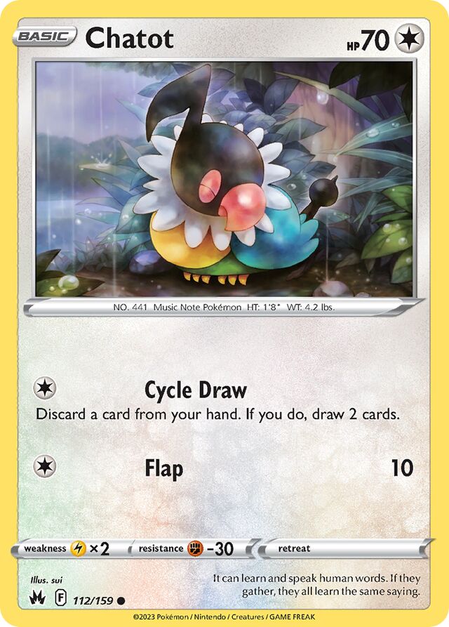 Chatot Crown Zenith 112/159 Common