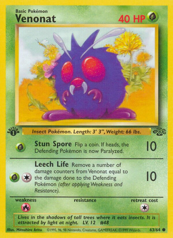 Venonat Jungle 63/64 Common
