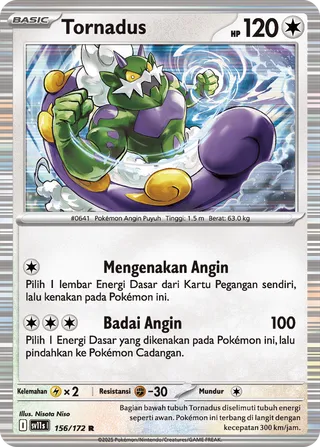 Tornadus (Black & White 156/172)