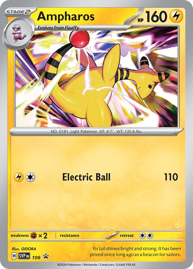Ampharos ["28" Pikachu Deck] SVP Black Star Promos 109