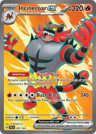 Incineroar ex (Temporal Forces 187/162)