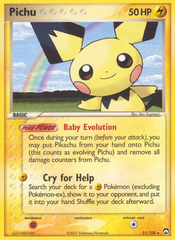 Pichu Power Keepers 21/108 Rare