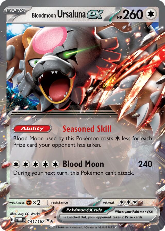 Bloodmoon Ursalunaex Twilight Masquerade 141/167 Double Rare